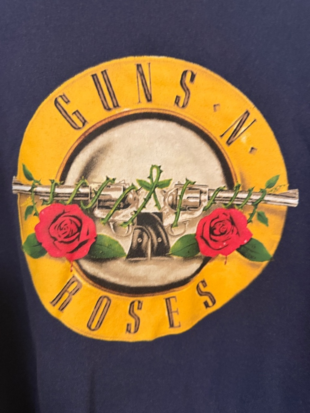 Guns N' Roses Navy Logo Crew Sweatshirt - Picture 2 of 3